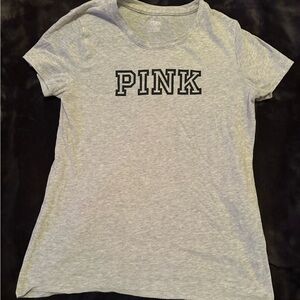 Victoria secret Pink cotton tee grey and black
